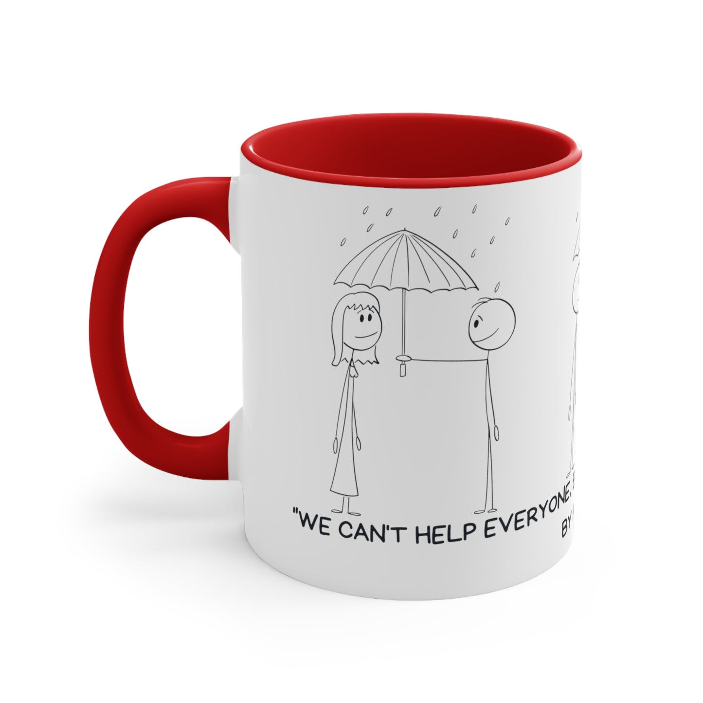 "Inspirational Message Ceramic Mug: Be Someone's Helping Hand"