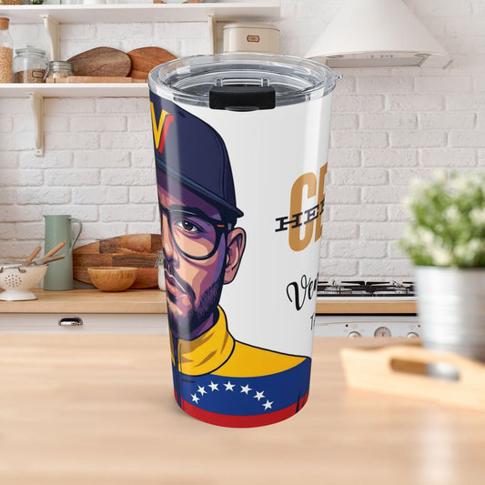 20oz Venezuela Patriotic Travel Tumbler — Venezuela Design